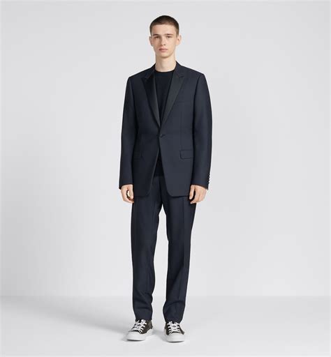 dior men tuxedo|Dior navy blue tuxedo.